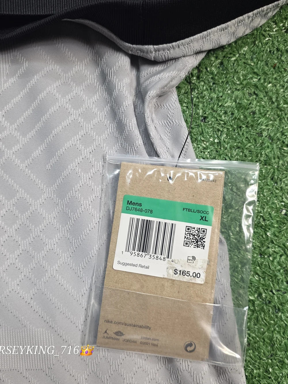 Jordan X PSG Neymar Jr #10 2022/2023 Authentic Away Gray Jersey New Ligue 1 Patc